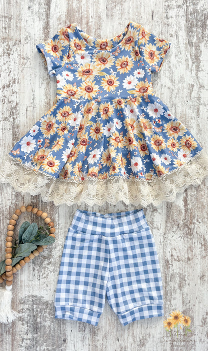 Sunflowers Peplum